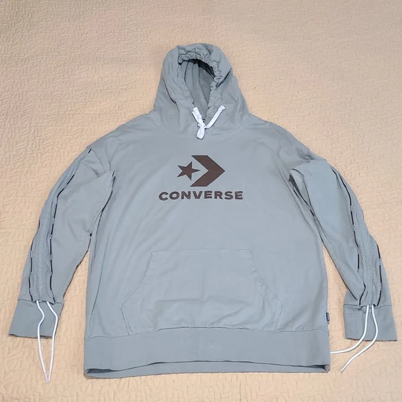Rare Converse Logo Hoodie size M - Picture 1 of 5